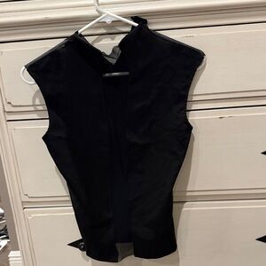 Zara Black Sleeveless Blouse